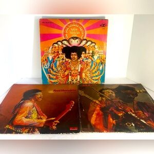 Jimi Hendrix Vinyl Lot (3) Axis Bold As Love, Isle Of Wight, Jimi. Vintage Vinyl